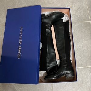Stuart Weitzman the 5050 City black Nappa leather boots size 6.5
